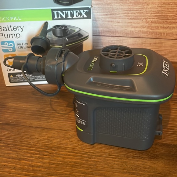 Intex Quick-Fill Air Pump Series for Inflatables Mattress Bed Pool Toy (AC/DC - Picture 7 of 12